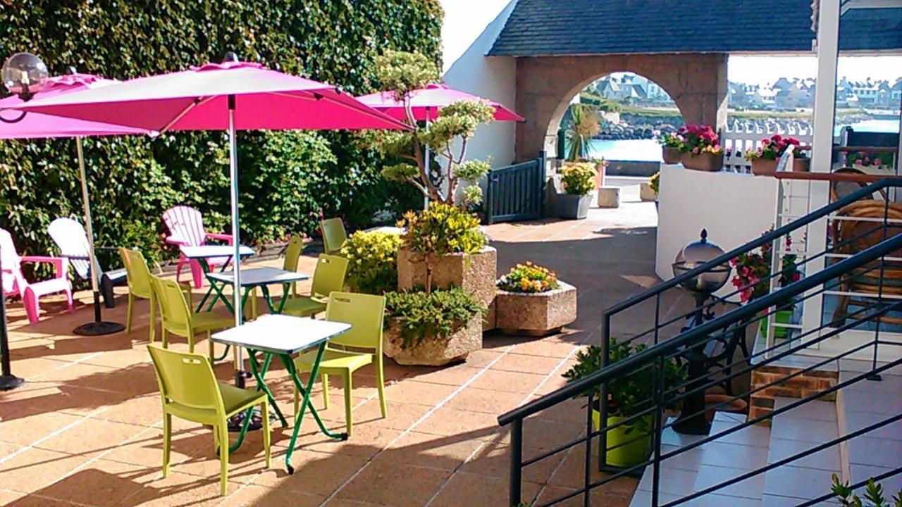 Logis Hotel Bellevue Roscoff Bagian luar foto